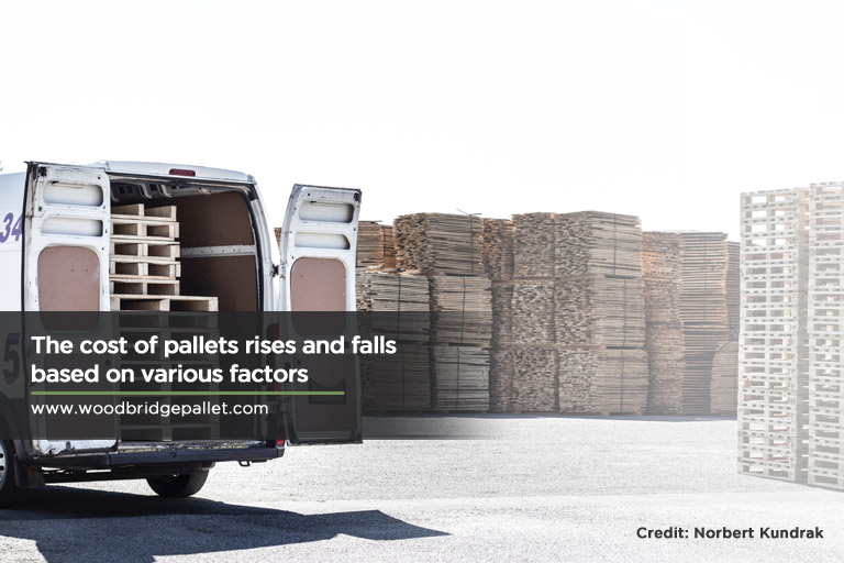 The cost of pallets rises and falls based on various factors